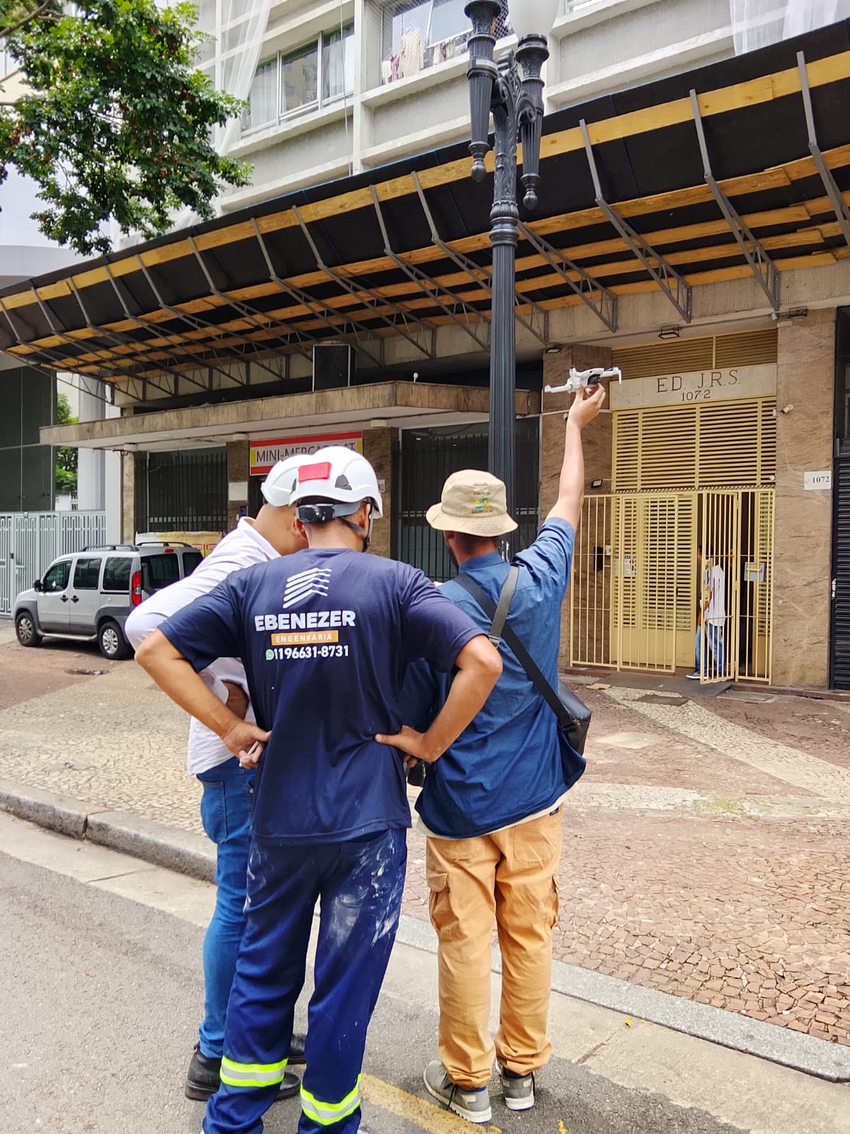 Equipe da EBENÉZER em obra